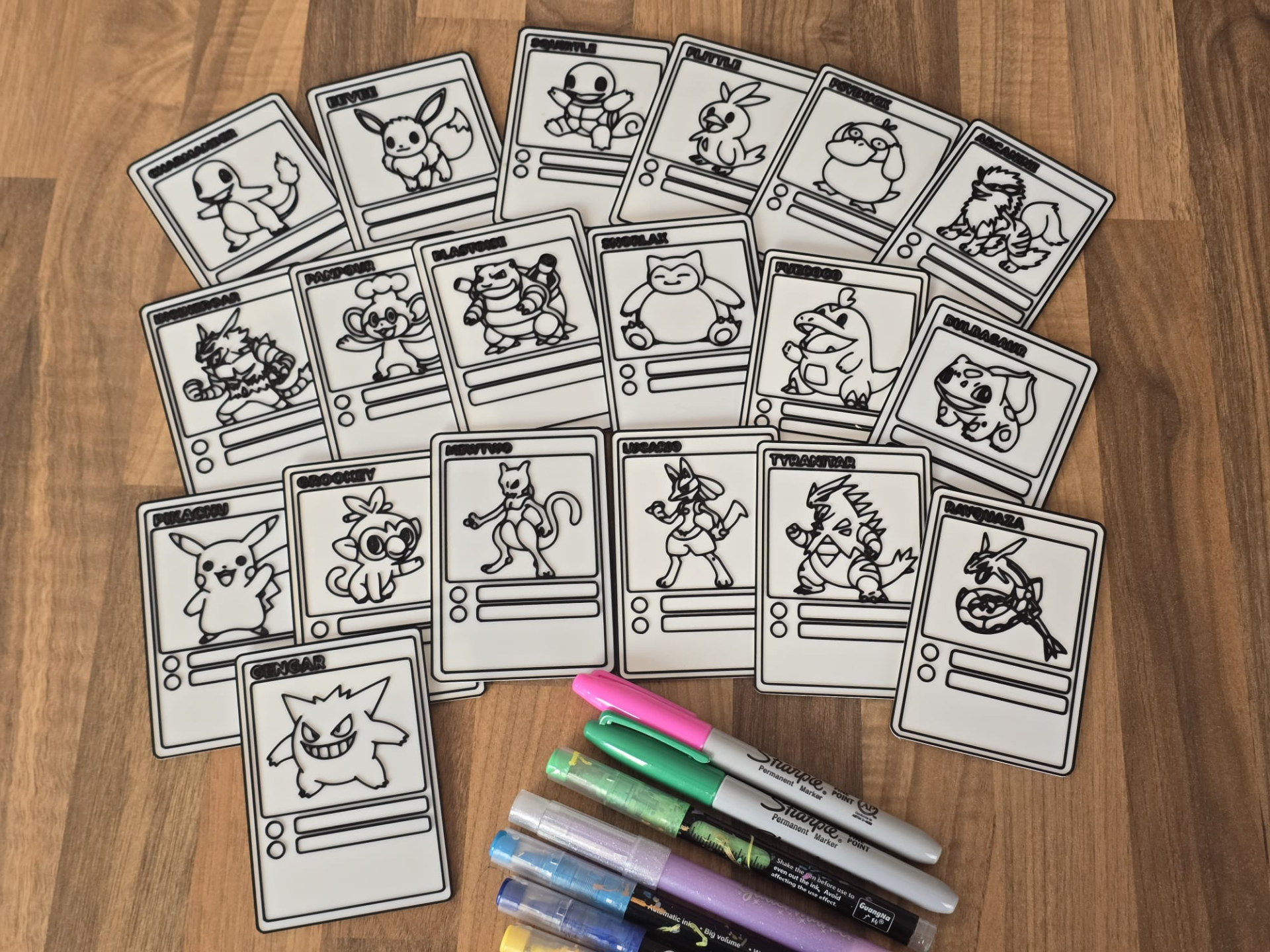 Massive Pokemon Card Coloring Craft Paint Set