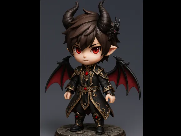 D&D/Chibi-Dämon-Kämpfer