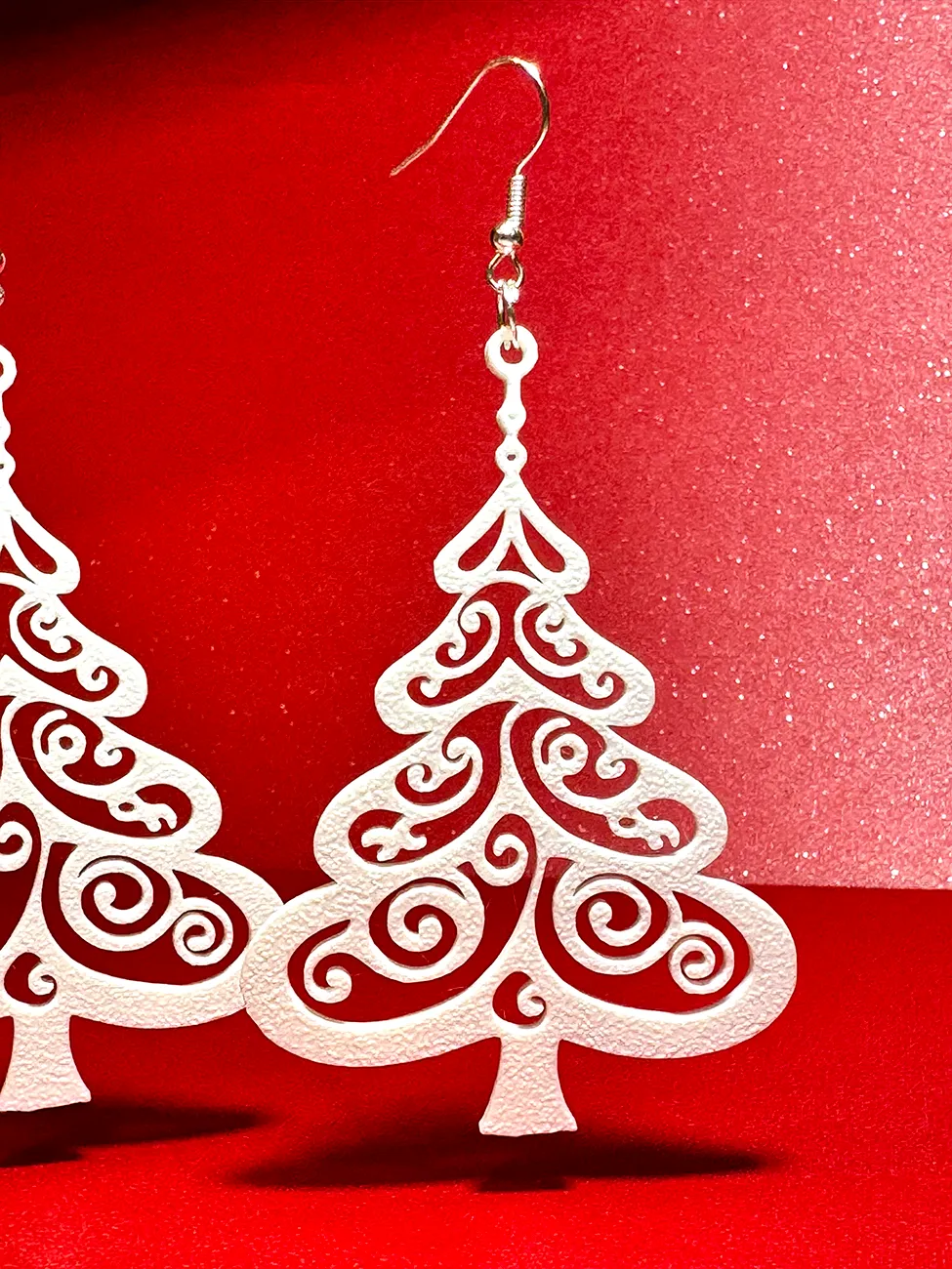 Christmas Tree Earrings view 2