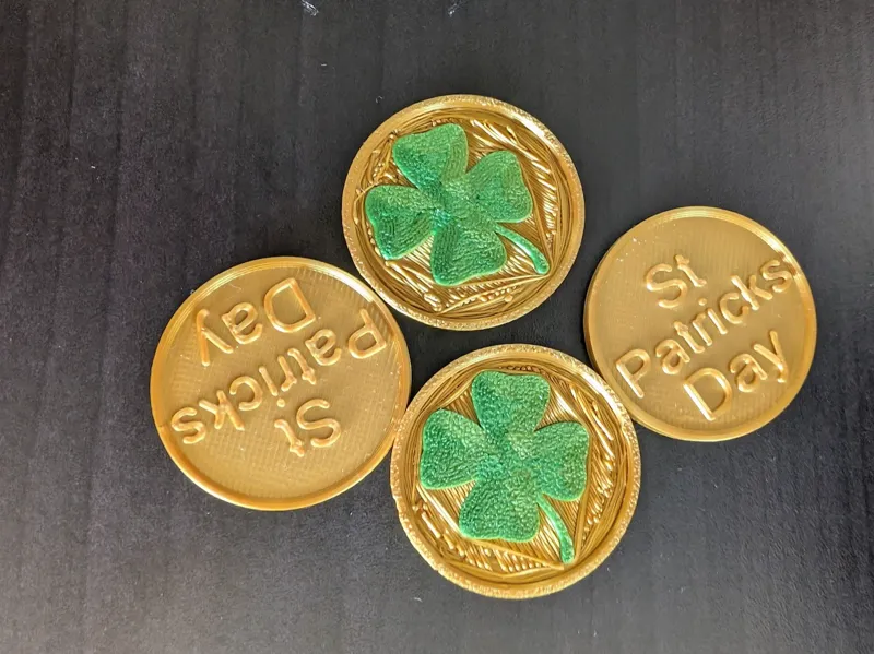 St Patrick's day coin