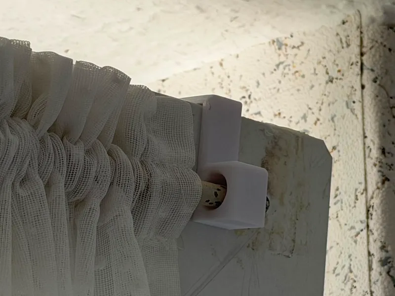 Curtain rod window Mount