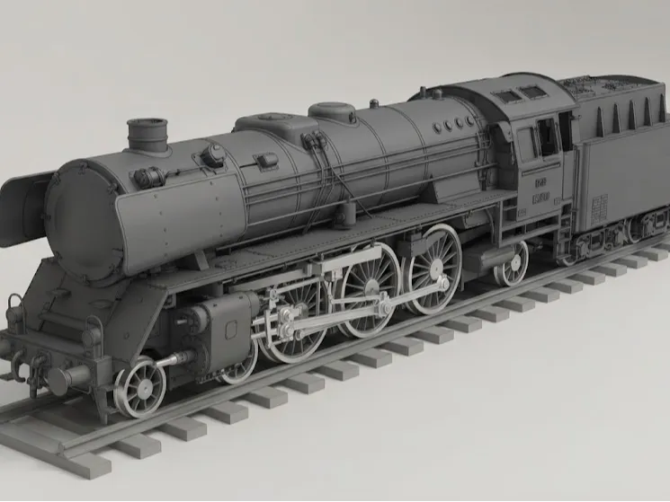 Estante o repisa: German DRG Class 01 Steam Locomotive Model. Referencia del modelo original.