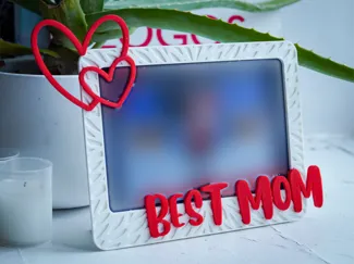 BEST MOM floral 4x6" photo frame/gift (NO AMS)
