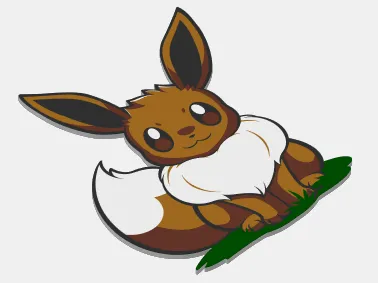 Pokemon EEVEE wall/desk art colorful gift anime