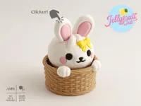 Ivory Rabbit, Latte Basket 0.12mm layer, 2 walls, 15% infill