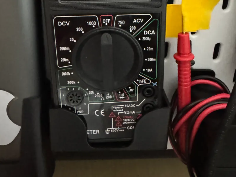 Multimeter skadis board 21.5mm thick