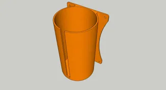 Müllbeutelrollenhalter (60l Beutel)