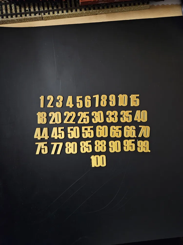 Números de aniversario para esparcir - Modelo de impresión 3D gratuito ...