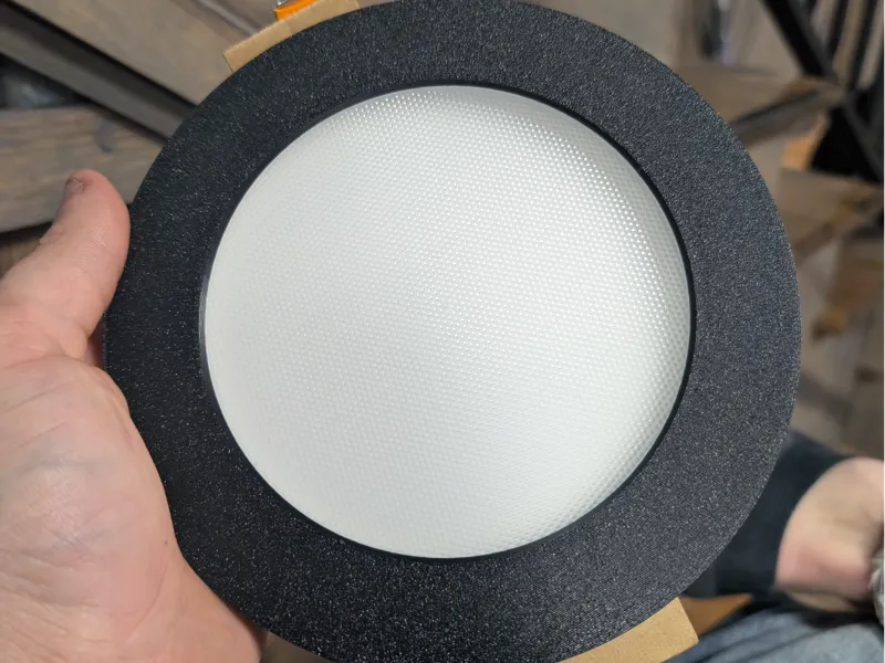 Custom trim for 6" Halo Recessed Light