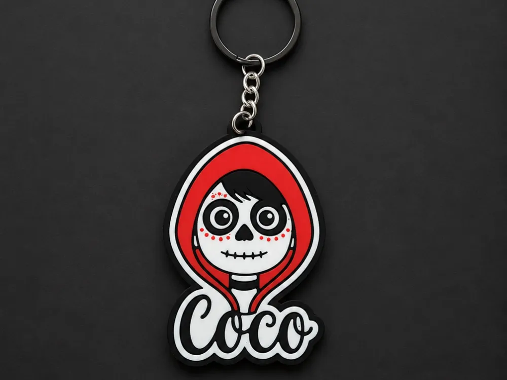 Llavero: COCO KEYCHAIN. Referencia del modelo original.