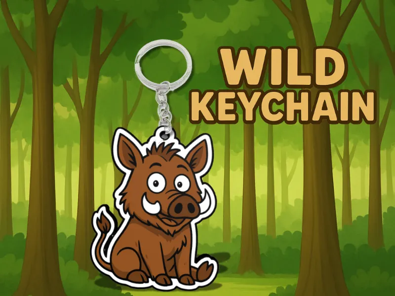 Wild keychain – double-sided keychain