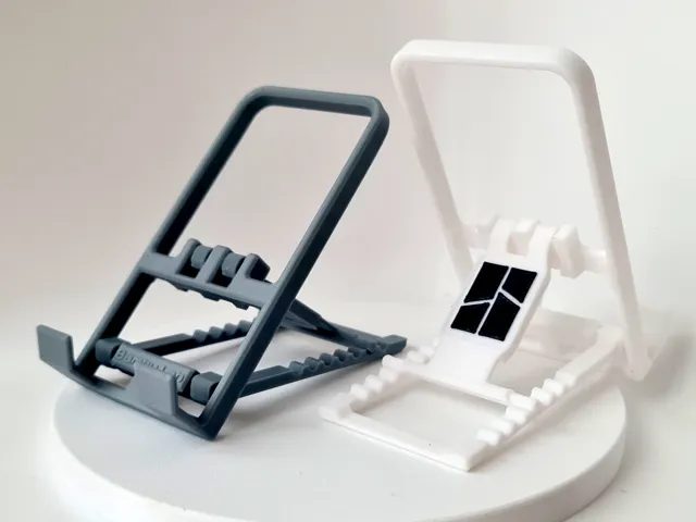 Bambulab foldable phone stand print in place