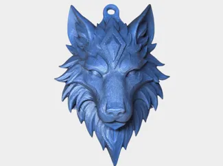 Ice wolf hanger