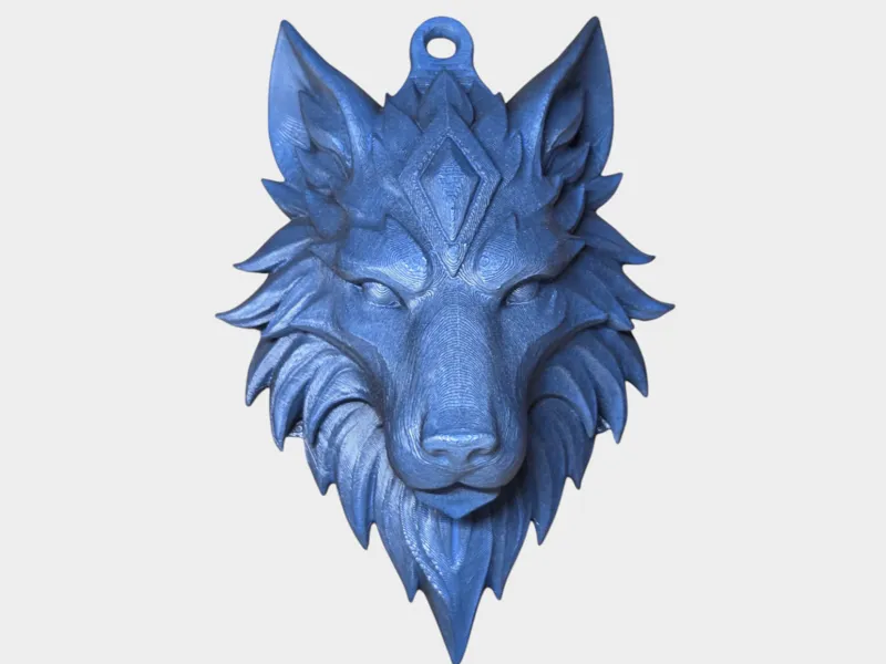 Ice wolf hanger