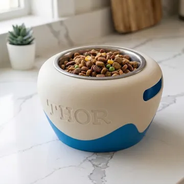 Letrero o emblema decorativo: Modern Ergonomic Pet Bowl Elevation Riser — vista de referencia 3