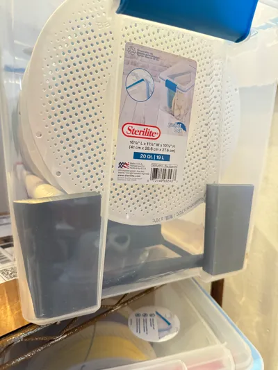 Stronger Filament Spool holder Sterilite 20Qt