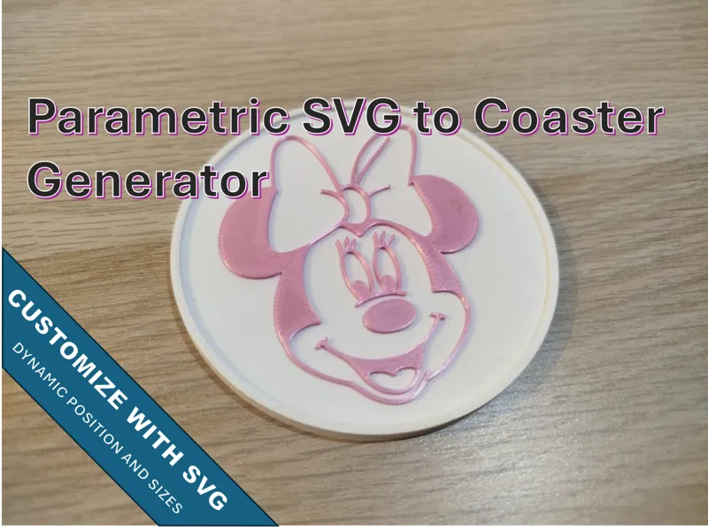 Parametric SVG to Coaster Generator