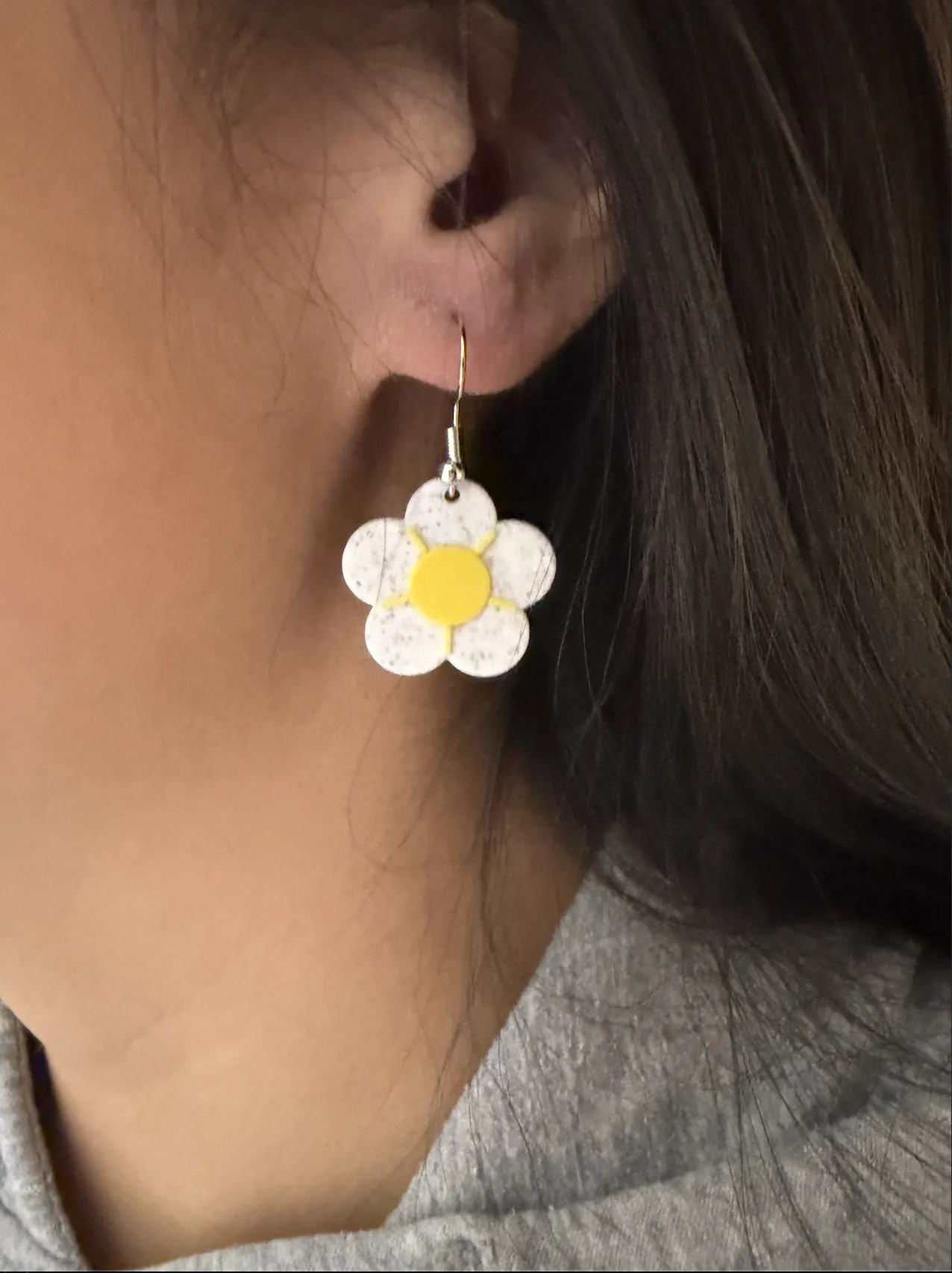 Cute Daisy Flower Earrings view 3