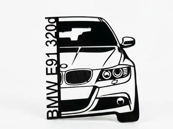 BMW e91 wall decoration