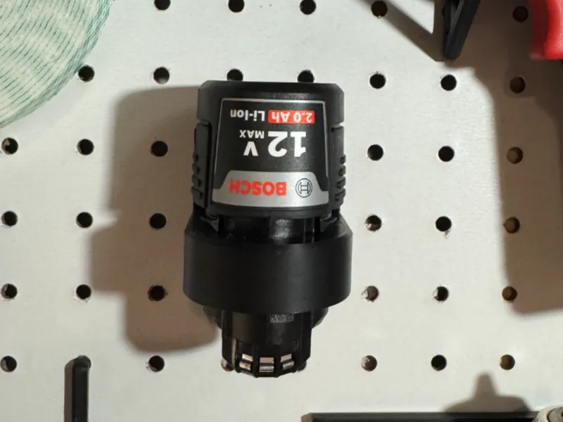 Bosch 12v Battery Pegboard Mount