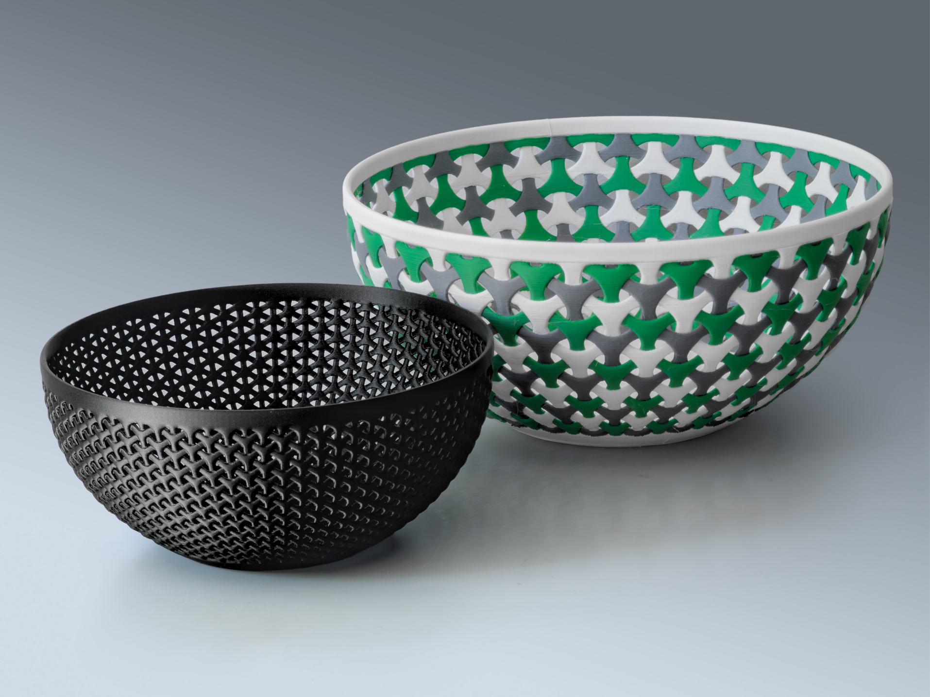 Geometric Interwoven Fruit Bowl
