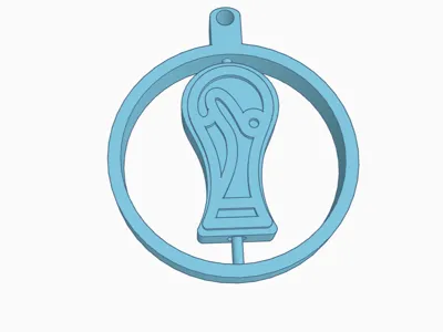 Spinning World Cup Keychain