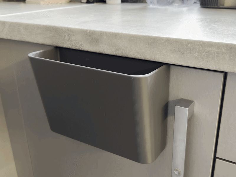 Kitchen Cabinet Door Magnetic Food Scrap Caddy