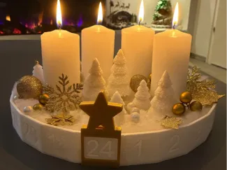 Weihnachts Adventskalender Schale 2.0