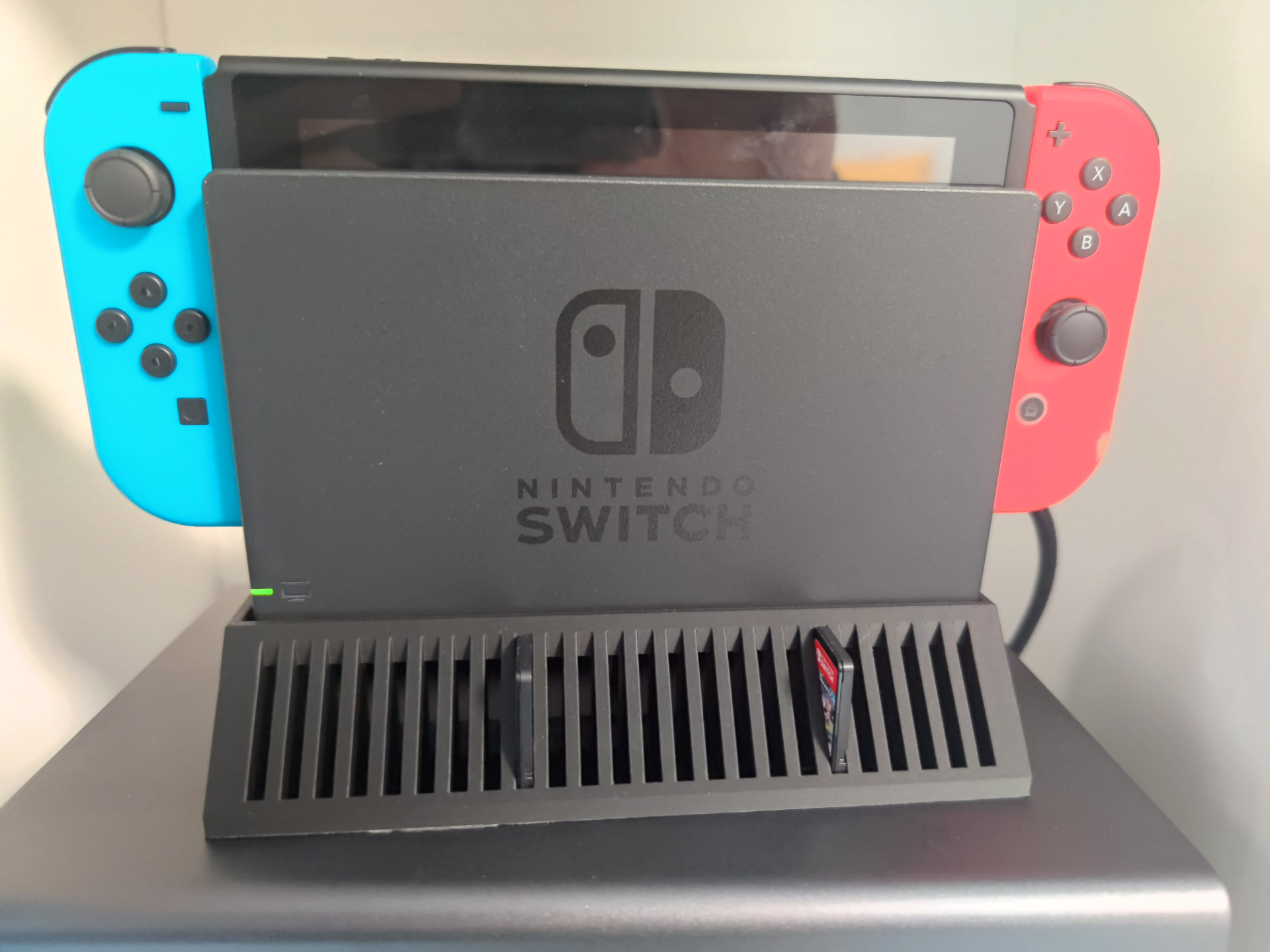 Miniatura 2 do modelo 3D switch1增高散热底座 可放24张游戏卡