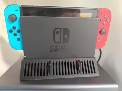 Switch 1 riser cooling stand, holds 24 game cards