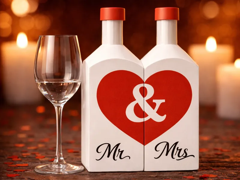 Mr & Mrs Love Bottles