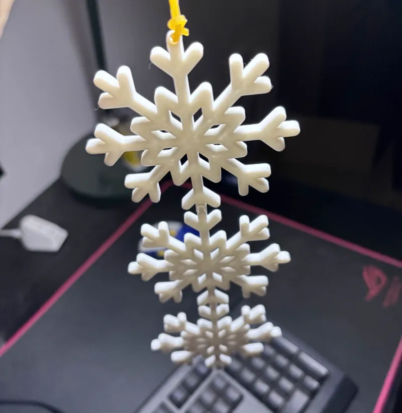 Articulated Trio Snowflake Ornament