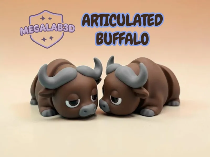 bufalo mini articulado MegaLab3D