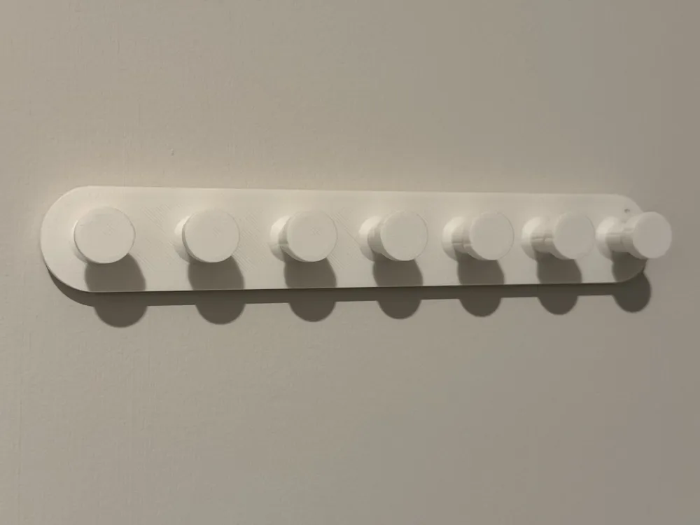 Wall Mounted Hook/Knob (command adhesive velcro) by Redy4more - MakerWorld