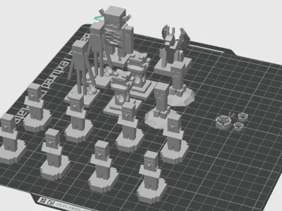 My custom chess set [Minecraft edition]