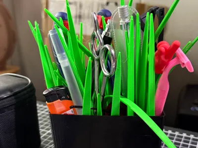 Pot of Grass - Desk Organizer