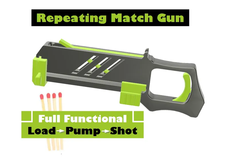 Repeating Matchstick Gun by BamBam Design MakerWorld: Download Free 3D ...