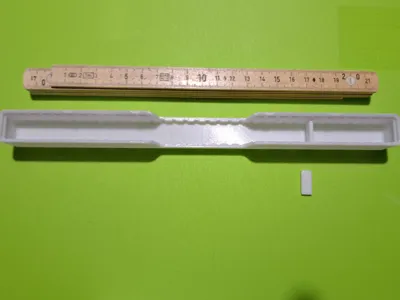 Folding ruler 1m editable - gridfinity 0,5x6x3u