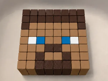 Minecraft Steve fidget cube