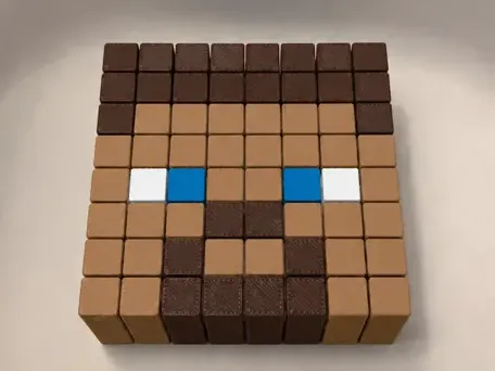 Minecraft Steve fidget cube