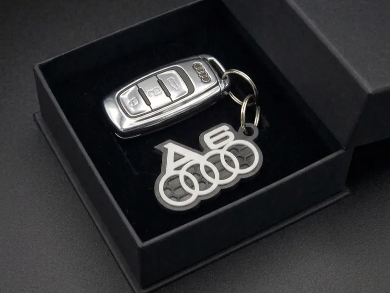 Audi A6 Logo Keychain