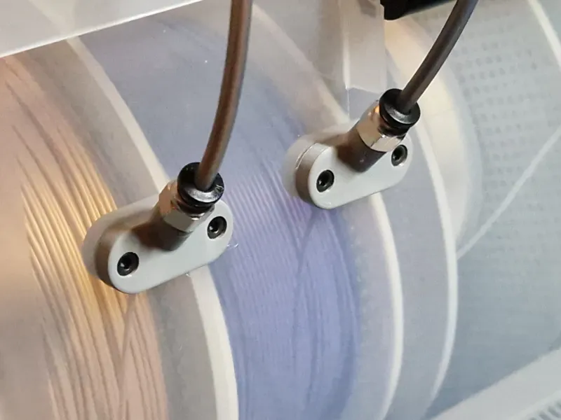 Angled 15°/30°/45°/60° PC4-M6 PTFE connector mount