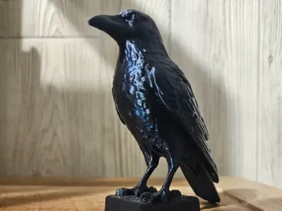 Raven Statue