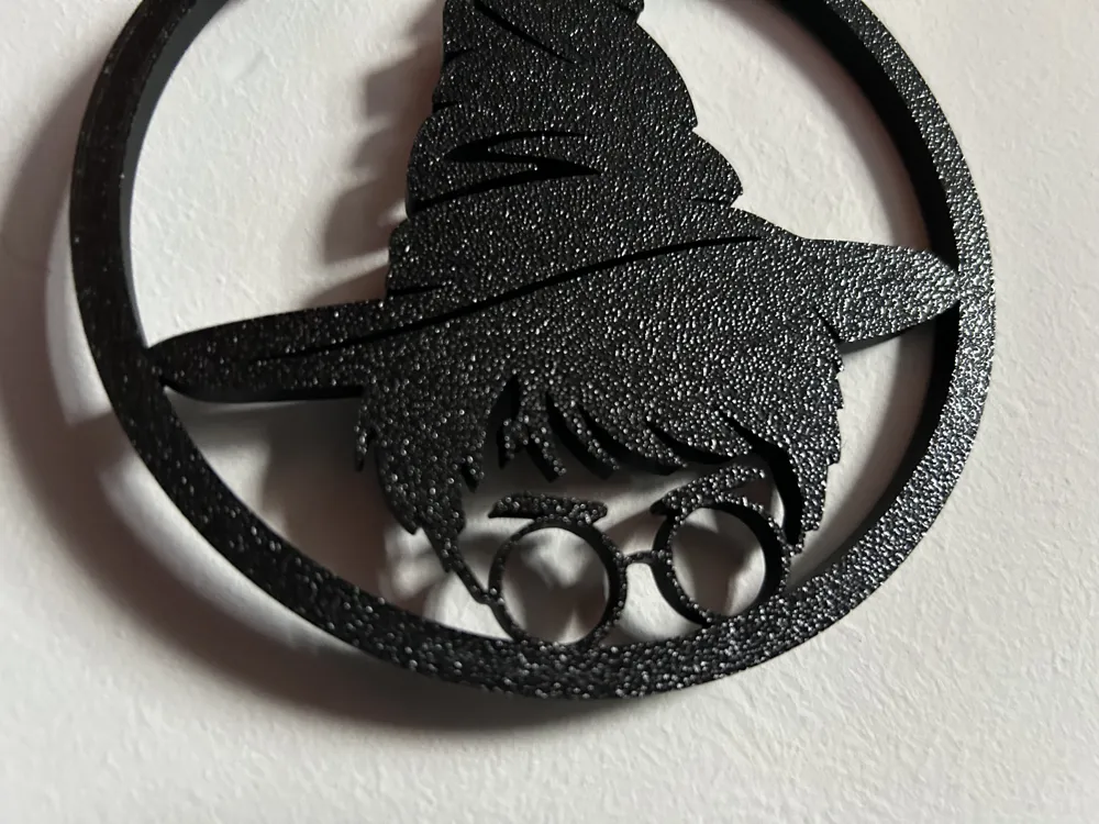 Adorno navideño de diseño especial, silueta de Harry Potter, adorno colgante decorativo coleccionable
