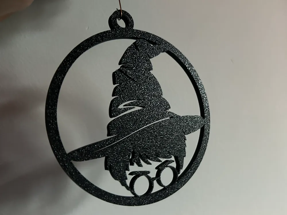 Adorno navideño de diseño especial, silueta de Harry Potter, adorno colgante decorativo coleccionable
