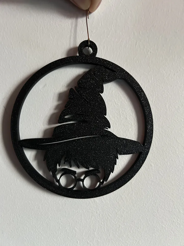 Adorno navideño de diseño especial, silueta de Harry Potter, adorno colgante decorativo coleccionable