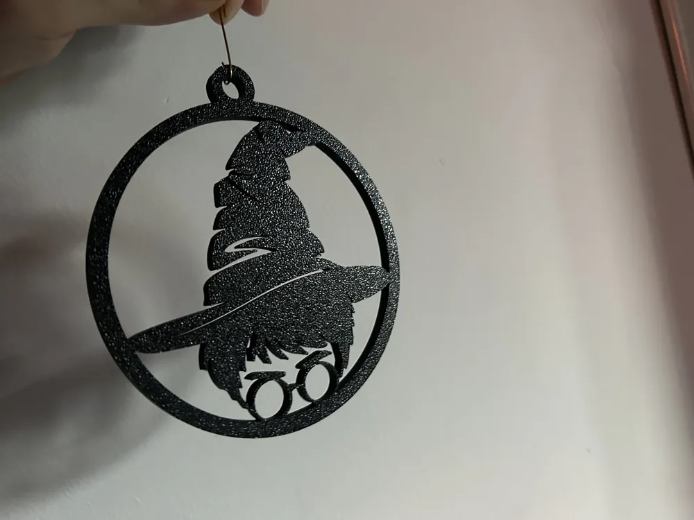 Adorno navideño de diseño especial, silueta de Harry Potter, adorno colgante decorativo coleccionable