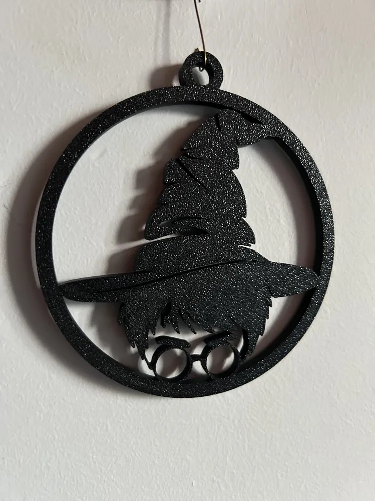 Adorno navideño de diseño especial, silueta de Harry Potter, adorno colgante decorativo coleccionable