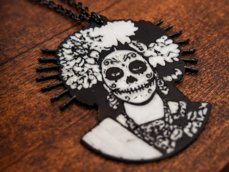 Dia de los Muertos Totenkopf Schlüsselanhänger