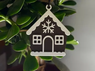 Gingerbread house Christmas tree decoration NO AMS